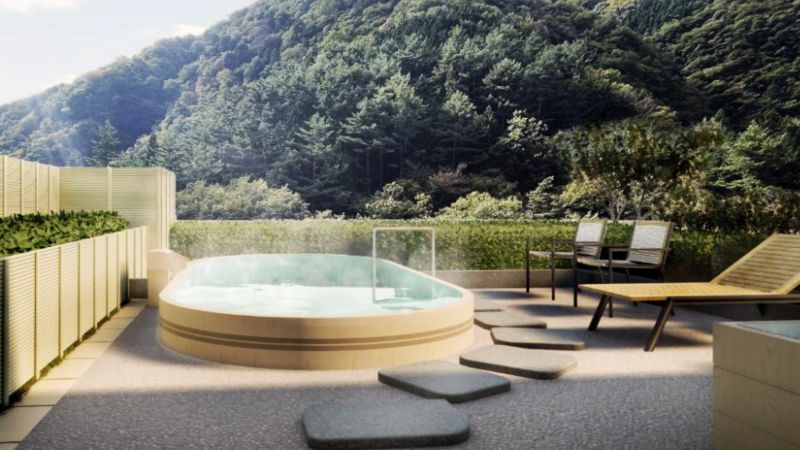 渓流野天「白鳳の湯」（洞窟風呂を再現）